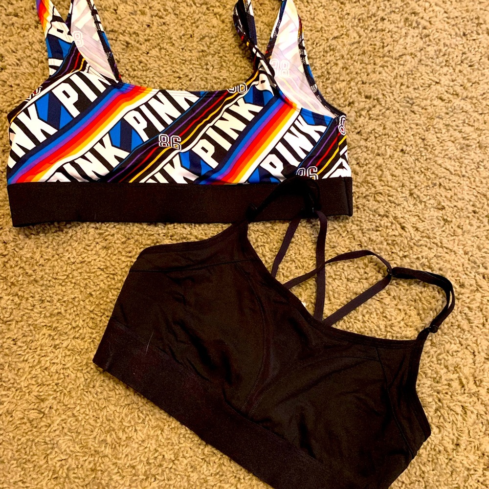 Pink Victoria Secret sports bras